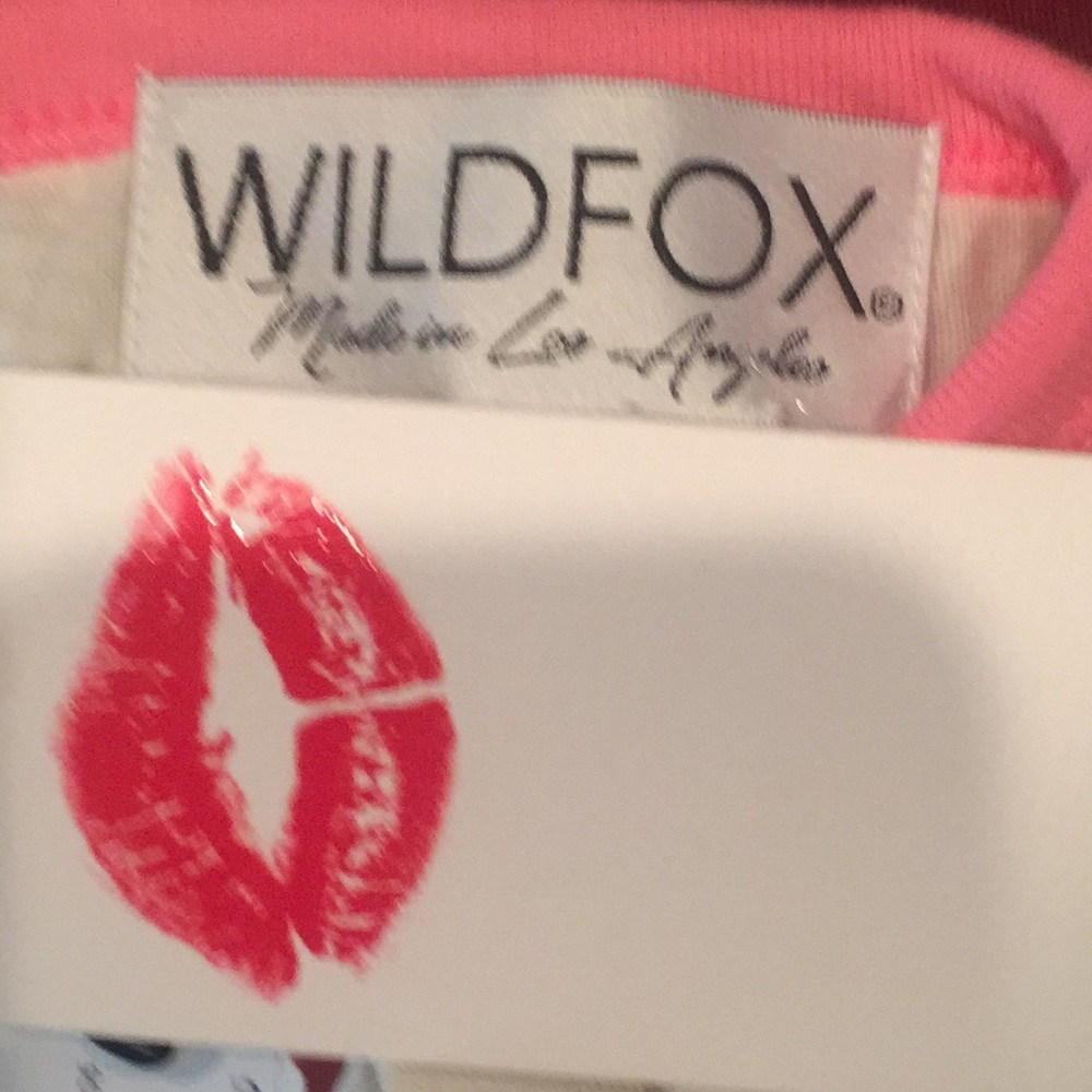 WILDFOX Cabanacation Tee Shirt Top Cotton NWT - Picture 7 of 7